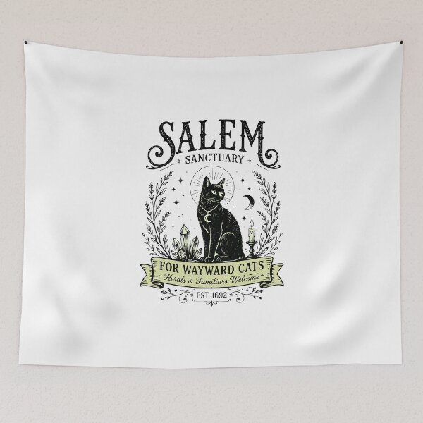 Item preview, Salem Sanctuary Cat Witch Moon designed and sold by felixpalette.