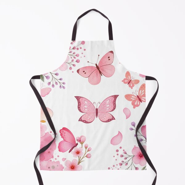 Item preview, Pink Watercolor Butterfly Floral Garden designed and sold by TibbuTees.
