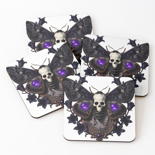 Item preview, Gothic Cemetery Deaths Head Hawkmoth designed and sold by IllumeInk.