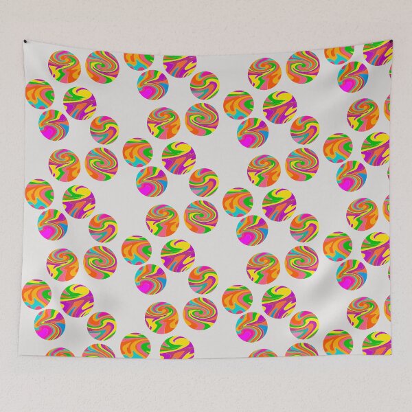 Item preview, Psychedelic Marbles on Cloud Dancer  designed and sold by JaygiesDesign.