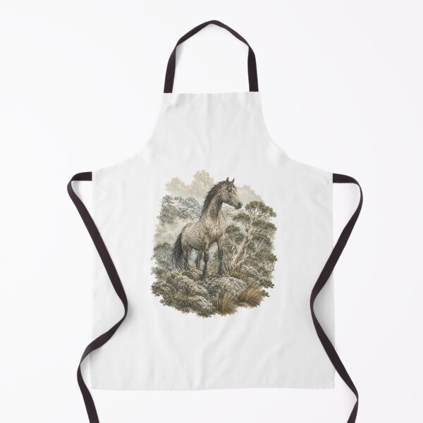 Item preview, Australian Brumby Horse Snowy Mountains Wild Kosciuszko National Park Art designed and sold by Yellowriversss.