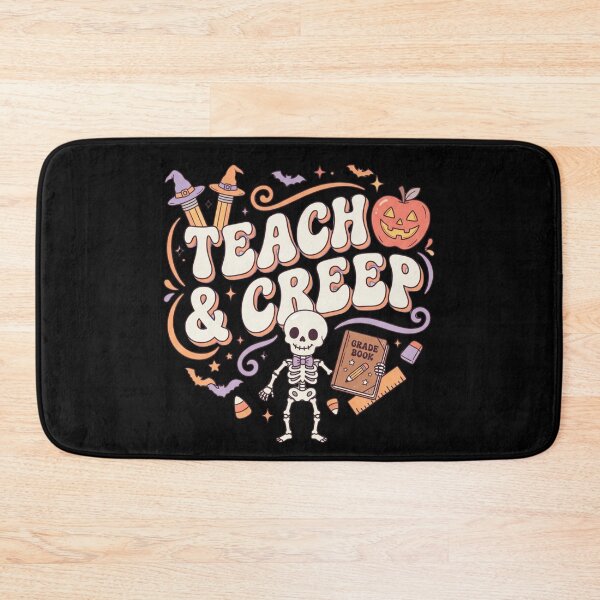 Item preview, Teach And Creep Halloween Teacher Classroom Cute Skeleton T-Shirt designed and sold by KreatoLab.