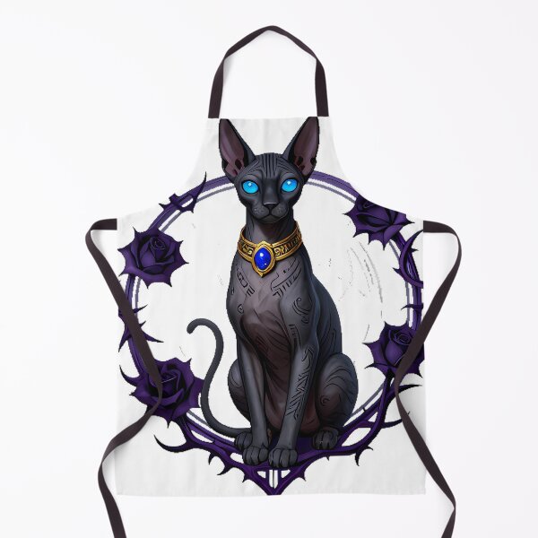 Item preview, Gothic Cemetery Sphynx Cat Guardian designed and sold by IllumeInk.