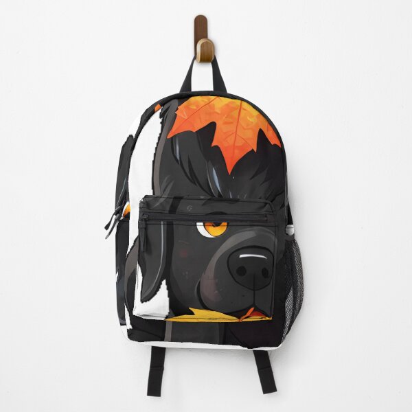 Item preview, Cute Black Lab Puppy with Autumn Maple Leaf Icon designed and sold by pumsquare.