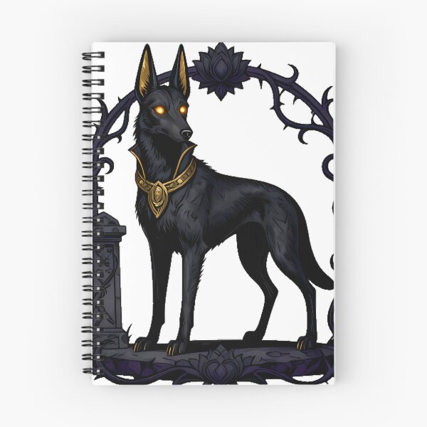 Item preview, Gothic Cemetery Jackal Sentinel designed and sold by IllumeInk.