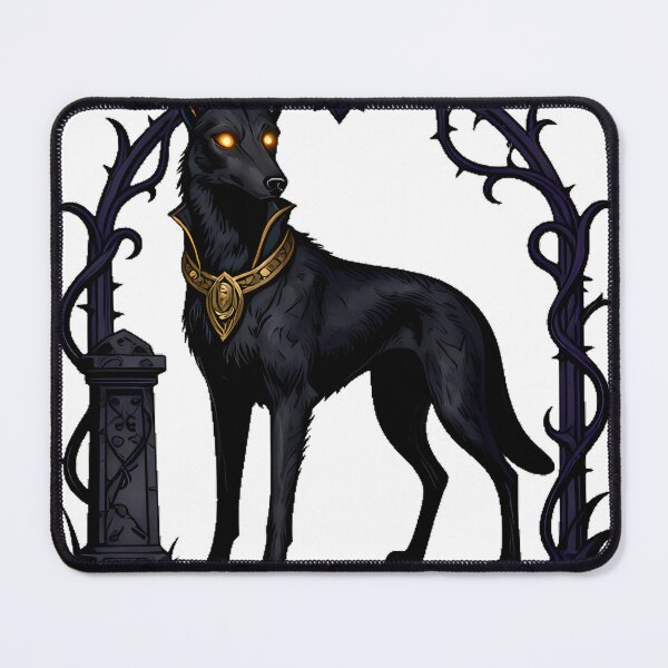 Item preview, Gothic Cemetery Jackal Sentinel designed and sold by IllumeInk.