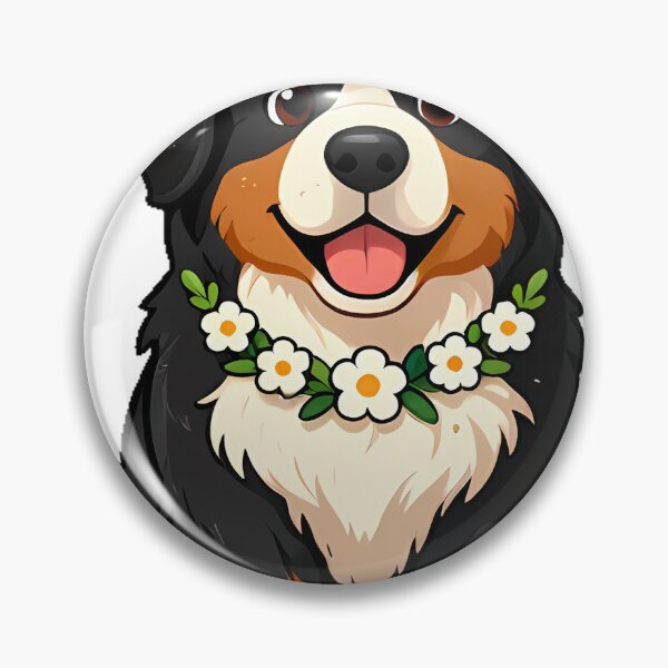 Item preview, Cute Bernese Mountain Dog with Wooden Stick Icon designed and sold by pumsquare.