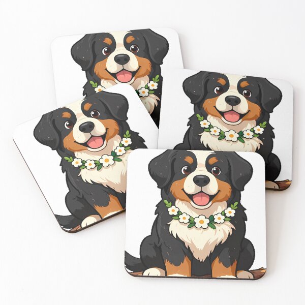 Item preview, Cute Bernese Mountain Dog with Wooden Stick Icon designed and sold by pumsquare.