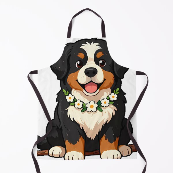 Item preview, Cute Bernese Mountain Dog with Wooden Stick Icon designed and sold by pumsquare.