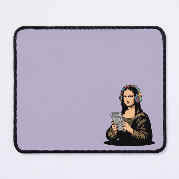 Item preview, Mona Lisa Retro Gamer Playing 90s Handheld Console Classic Art Parody designed and sold by Rare By Hero.