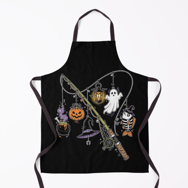 Item preview, Halloween Fishing Trout Fly Fisherman Spooky Pumpkin Ghost designed and sold by CF_VintageDesign.