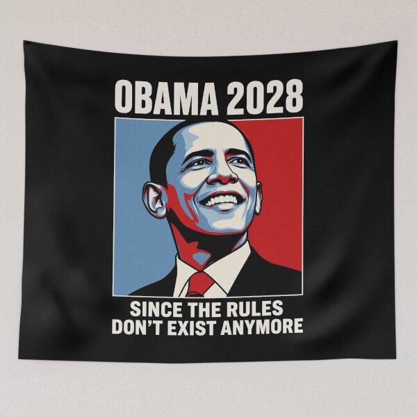Item preview, Obama 2028 Since Rules Don't Exist Anymore designed and sold by Dr-Hulk-Grock.