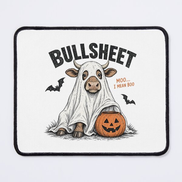 Item preview, Bullsheet Ghost Cow Funny Halloween designed and sold by BackTWO.
