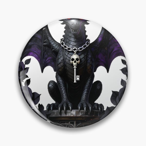 Item preview, Gothic Cemetery Gargoyle Dragon Sentinel designed and sold by IllumeInk.