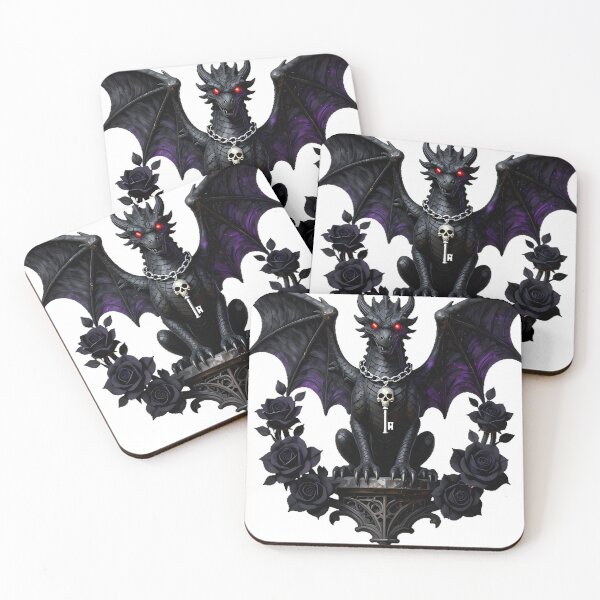 Item preview, Gothic Cemetery Gargoyle Dragon Sentinel designed and sold by IllumeInk.