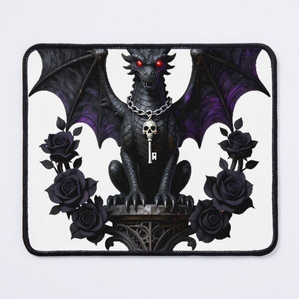 Item preview, Gothic Cemetery Gargoyle Dragon Sentinel designed and sold by IllumeInk.