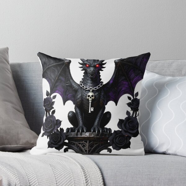 Item preview, Gothic Cemetery Gargoyle Dragon Sentinel designed and sold by IllumeInk.