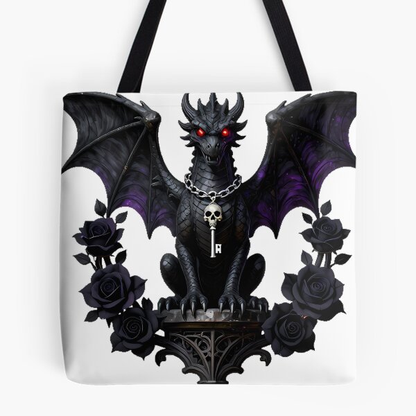 Item preview, Gothic Cemetery Gargoyle Dragon Sentinel designed and sold by IllumeInk.