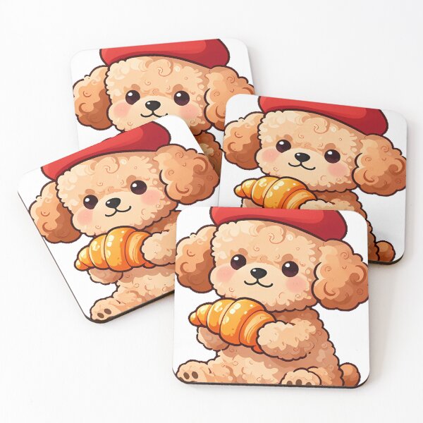 Item preview, Cute Apricot Poodle Puppy with Artist Beret Icon designed and sold by pumsquare.