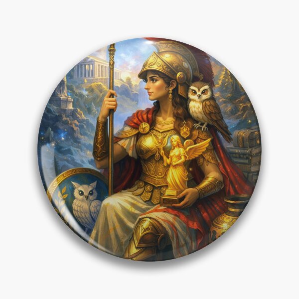 Item preview, Pallas Athena – Goddess of Wisdom and War Painting designed and sold by GalleryKauffeld.