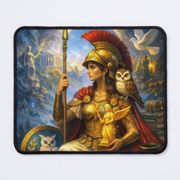 Item preview, Pallas Athena – Goddess of Wisdom and War Painting designed and sold by GalleryKauffeld.