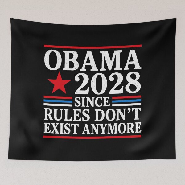 Item preview, Obama 2028 Since Rules Don't Exist Anymore Funny Political Election Democrat Supporter designed and sold by Dr-Hulk-Grock.