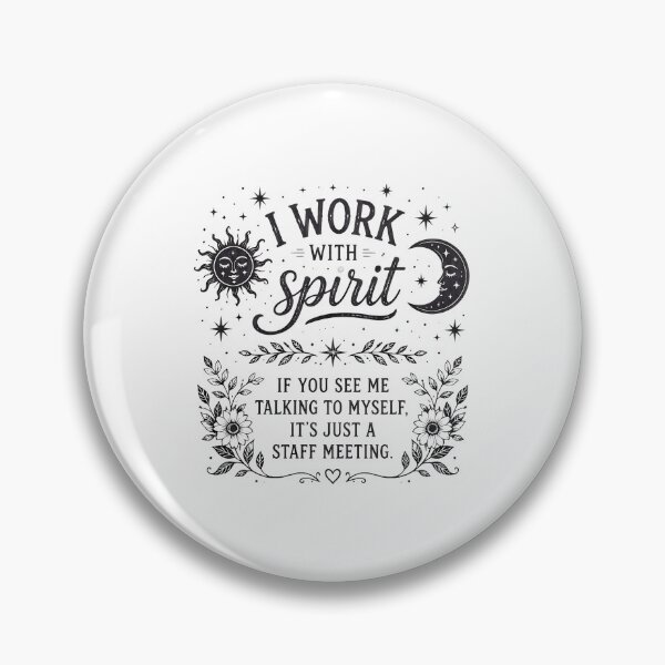 Item preview, I Work With Spirit Celestial Moon Funny Staff Meeting designed and sold by felixpalette.