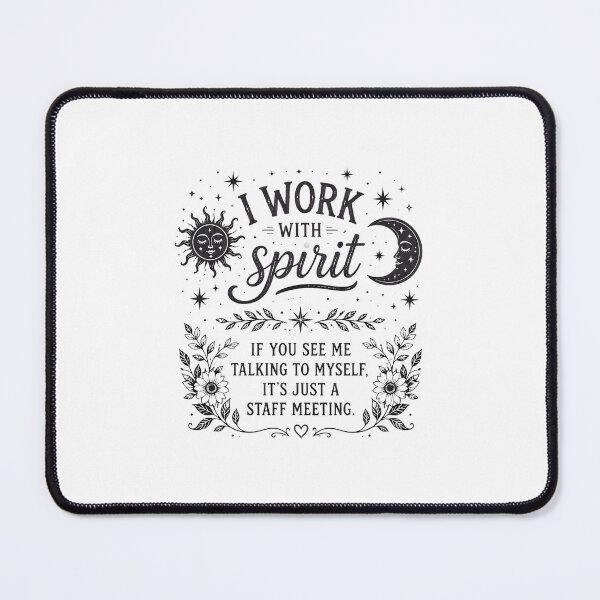Item preview, I Work With Spirit Celestial Moon Funny Staff Meeting designed and sold by felixpalette.