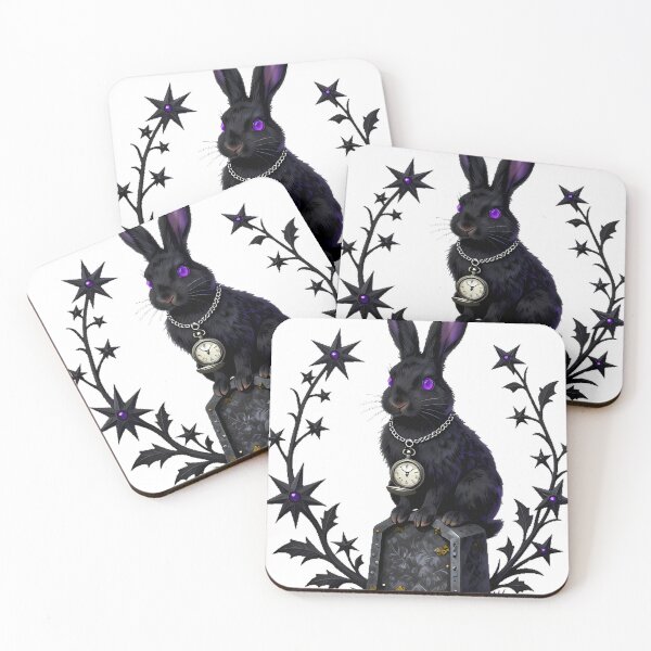 Item preview, Gothic Cemetery Moon Hare Sentinel designed and sold by IllumeInk.