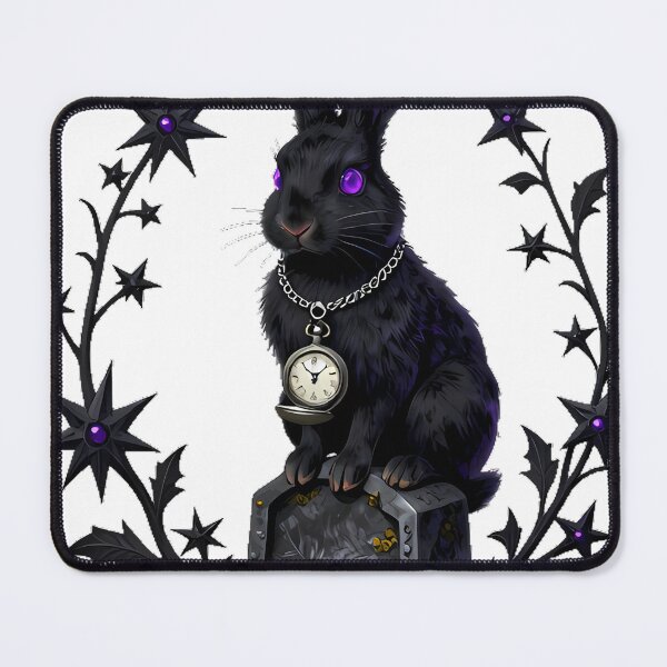 Item preview, Gothic Cemetery Moon Hare Sentinel designed and sold by IllumeInk.