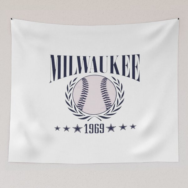 Item preview, Milwaukee Baseball 1969 Vintage Laurel Design designed and sold by Aceton85.