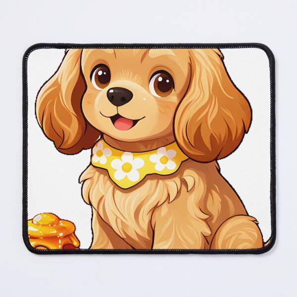 Item preview, Cute Cocker Spaniel Puppy with Honey Jar Icon designed and sold by pumsquare.