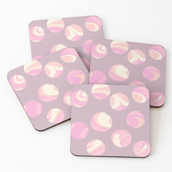 Item preview, Pastel Marbles on Dusty Mauve  designed and sold by JaygiesDesign.