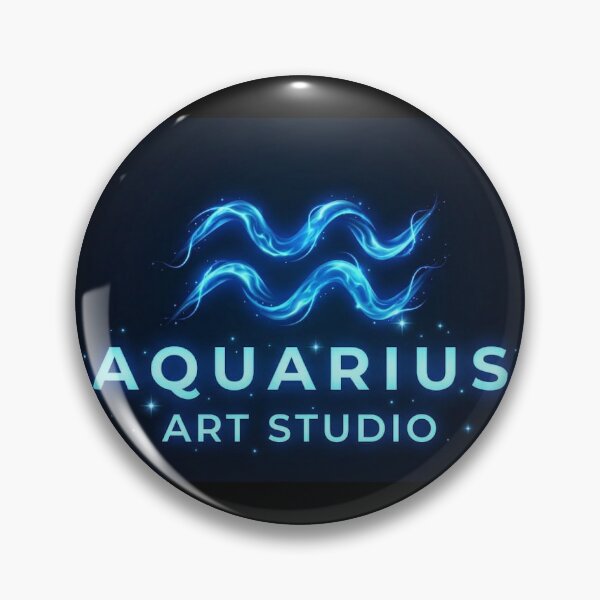 Item preview, Aquarius Zodiac Glow Art - Minimalist Astrology Sticker designed and sold by Aquarius Art Studio.