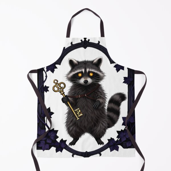 Item preview, Gothic Cemetery Raccoon Scavenger Keeper designed and sold by IllumeInk.