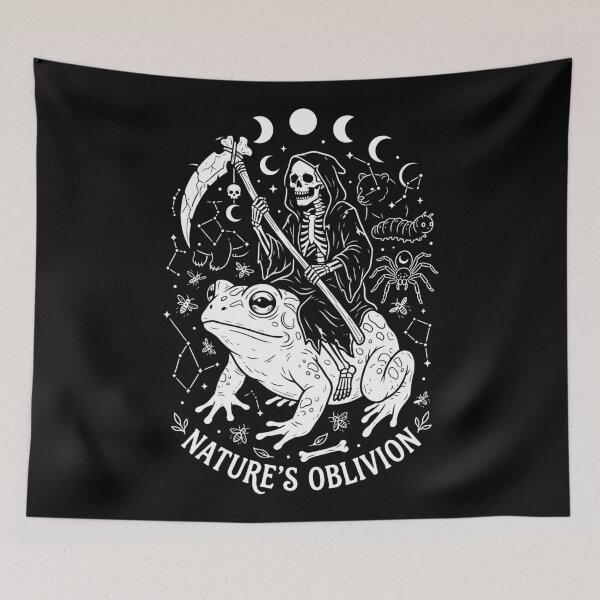 Item preview, Nature's Oblivion Grim Reaper Riding Toad designed and sold by Amir Faysal.
