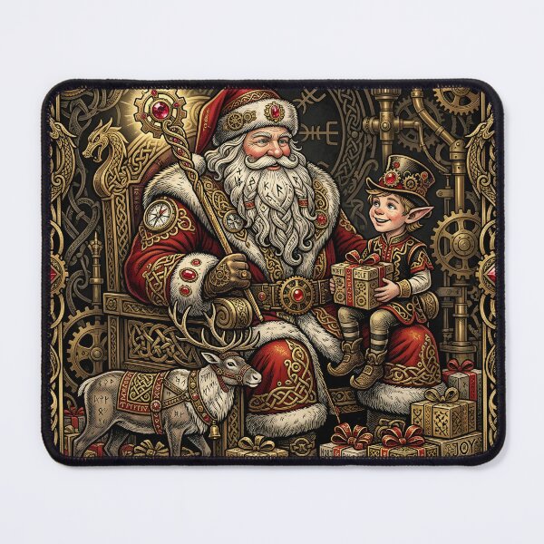 Item preview, Steampunk Santa’s Workshop – Magic, Gears & North Pole Cheer designed and sold by nicky2342.