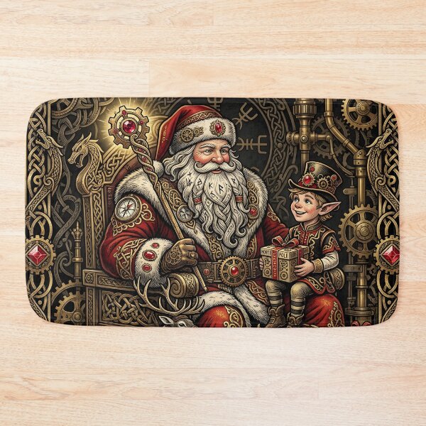Item preview, Steampunk Santa’s Workshop – Magic, Gears & North Pole Cheer designed and sold by nicky2342.