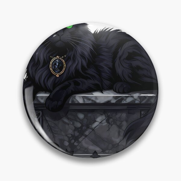 Item preview, Gothic Cemetery Longhair Cat Guardian designed and sold by IllumeInk.