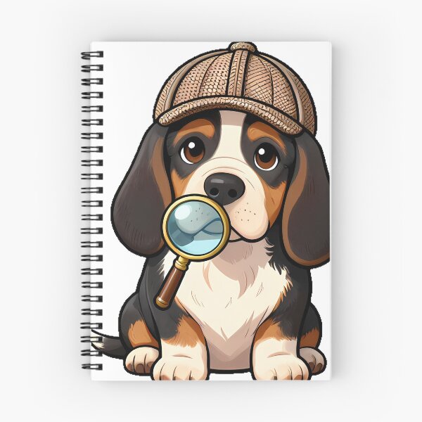 Item preview, Cute Basset Hound Puppy with Detective Hat Icon designed and sold by pumsquare.