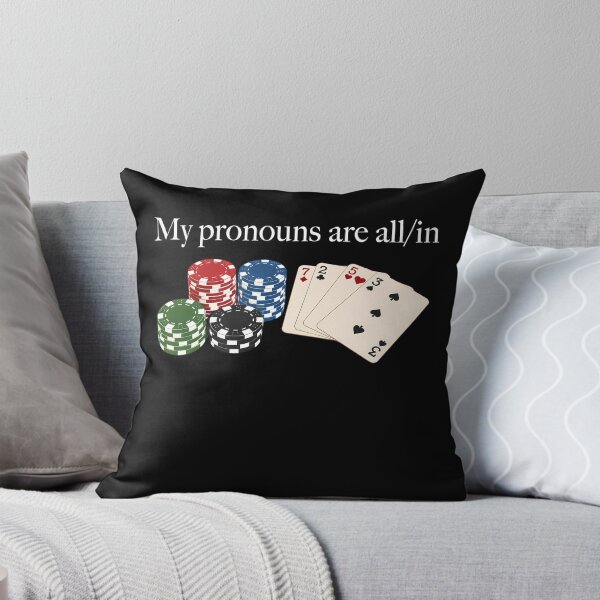 Item preview, My Pronouns Are All In Poker Chips Cards designed and sold by DrawMotion.