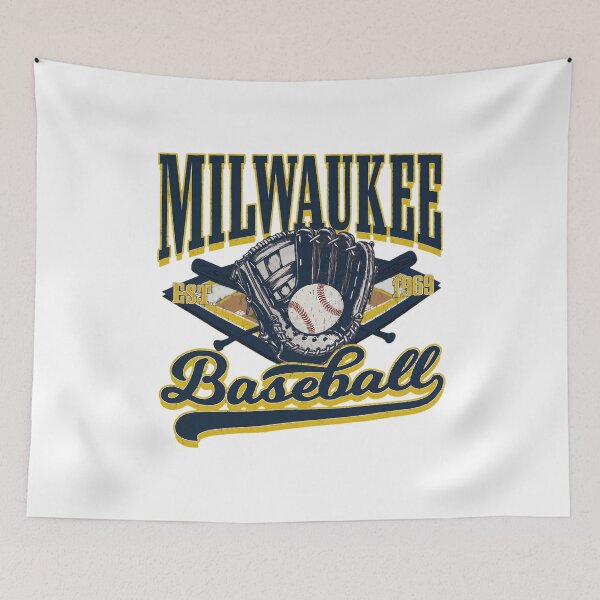 Item preview, Milwaukee Baseball Vintage Est 1969 Glove Design designed and sold by Gavles1997.