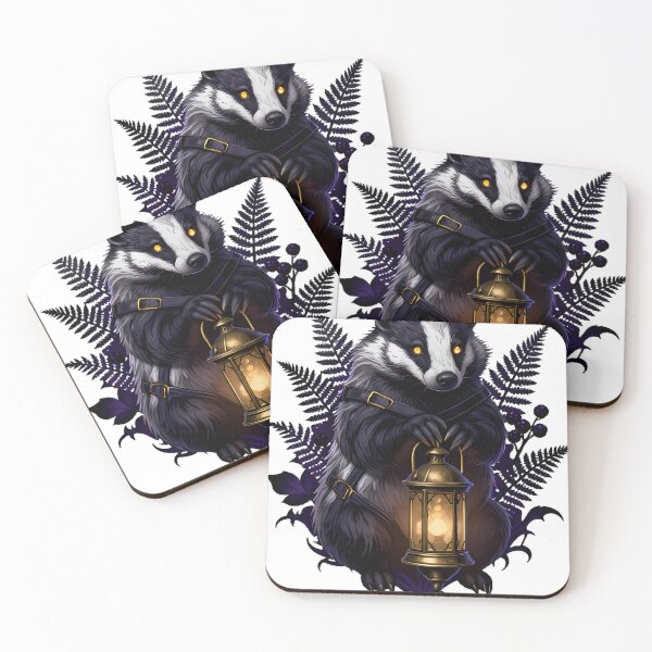 Item preview, Gothic Cemetery Badger Crypt Keeper designed and sold by IllumeInk.
