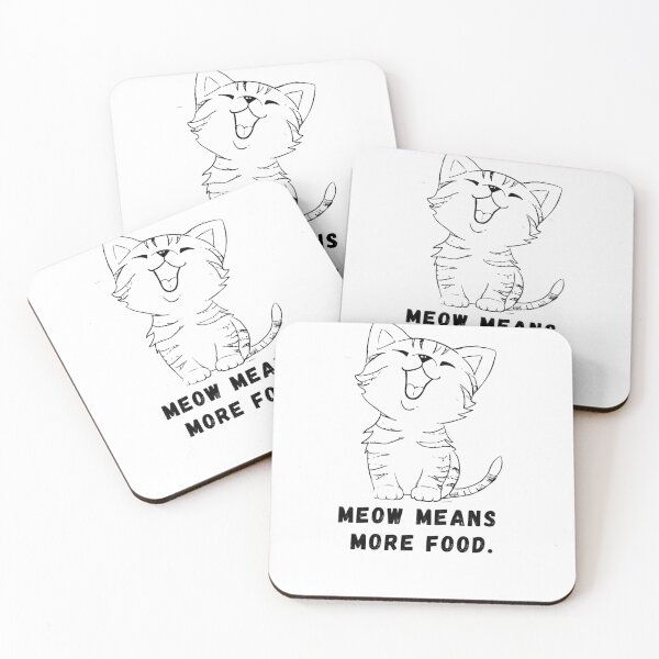 Item preview, Meow Means More Food designed and sold by PraArts2002.