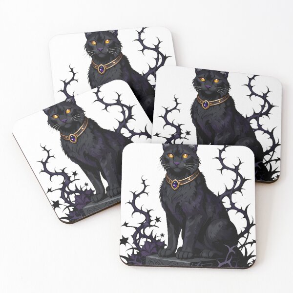 Item preview, Gothic Cemetery Midnight Lynx Sentinel designed and sold by IllumeInk.