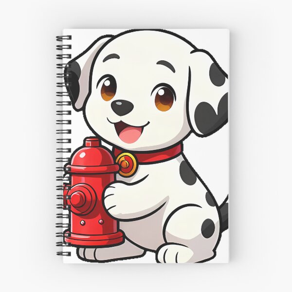 Item preview, Cute Dalmatian Puppy with Firefighter Hydrant Icon designed and sold by pumsquare.