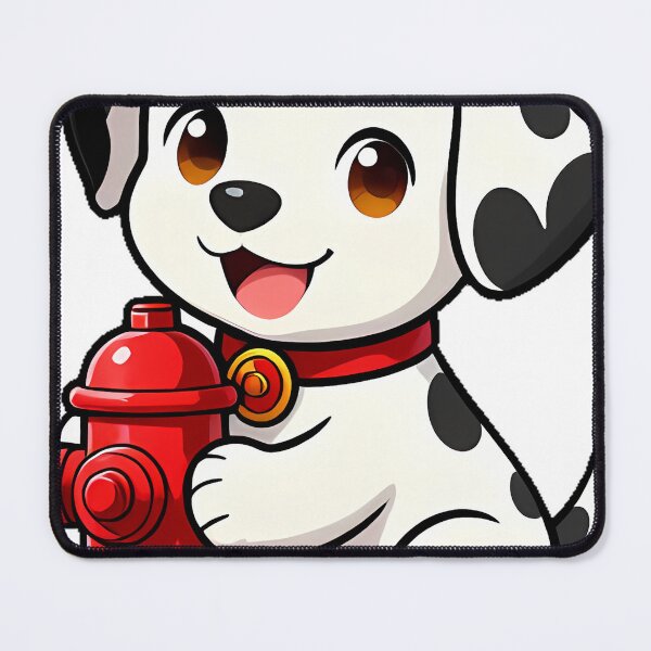 Item preview, Cute Dalmatian Puppy with Firefighter Hydrant Icon designed and sold by pumsquare.