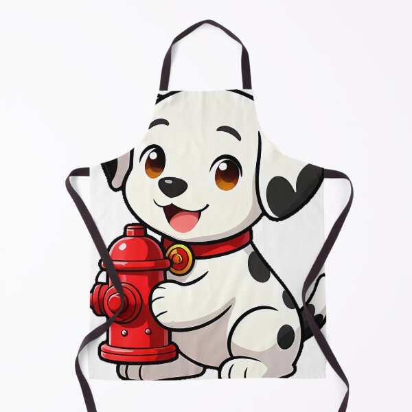 Item preview, Cute Dalmatian Puppy with Firefighter Hydrant Icon designed and sold by pumsquare.
