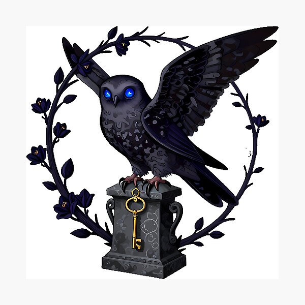 Item preview, Gothic Cemetery Nightjar Sentinel designed and sold by IllumeInk.