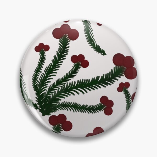Item preview,  Winter Pine Botanical Pattern — Forest Green Berry Cluster Christmas Repeat Design designed and sold by HopeAndHustle.